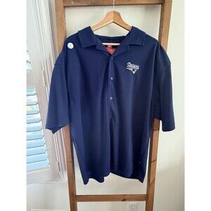 New England Patriots Bowling Camp Button Down Shirt Large 2007 Team Issued